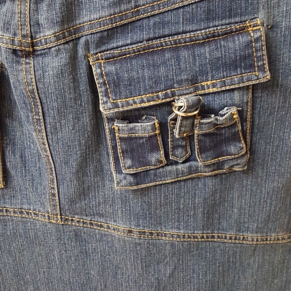 DEFUZE Stretch Jean Skirt - Picture 3 of 8